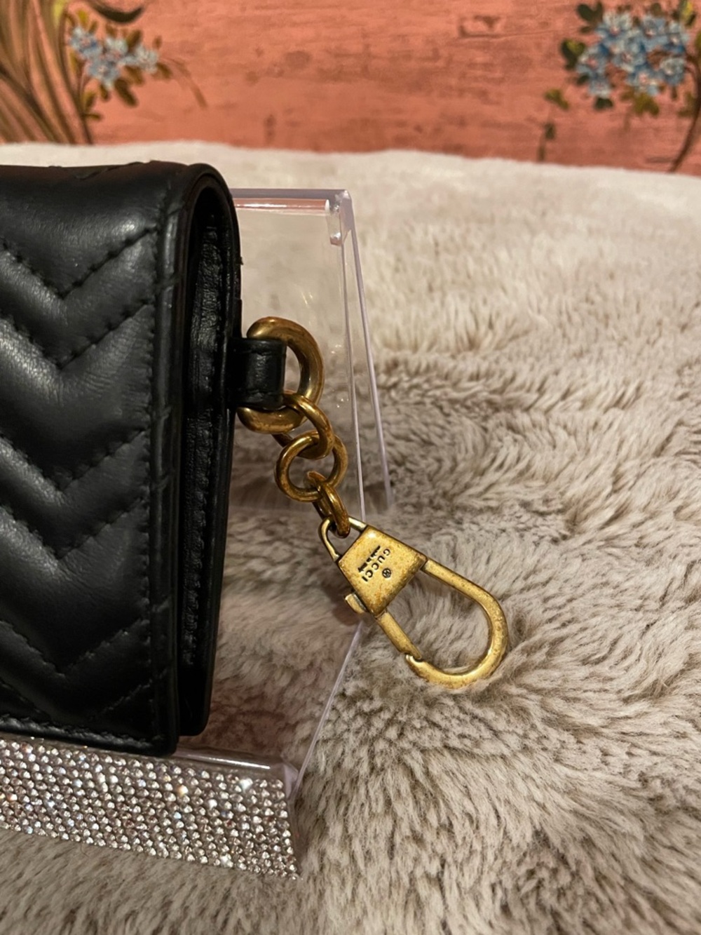 Gucci GG Marmont Card Holder Black Calfskin - Picture 2 of 7